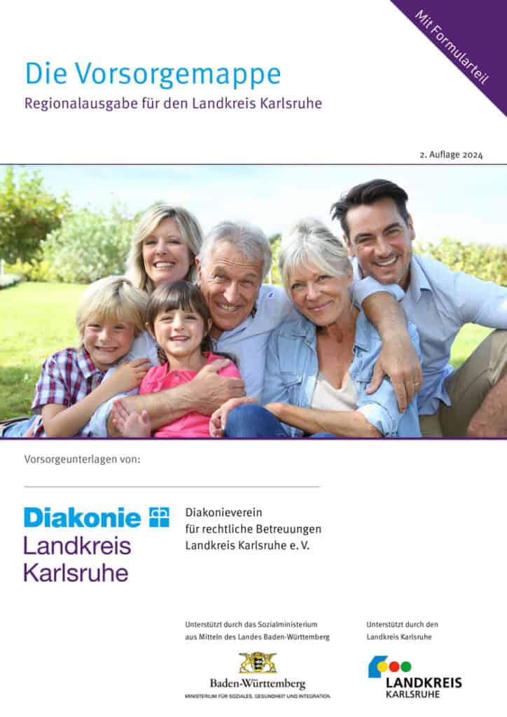 Titelseite der Vorsorgemappe Landkreis Karlsruhe