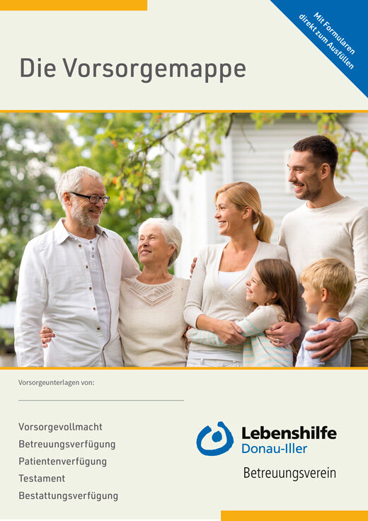 Titelseite der Vorsorgemappe Ulm - Landkreis Neu-Ulm