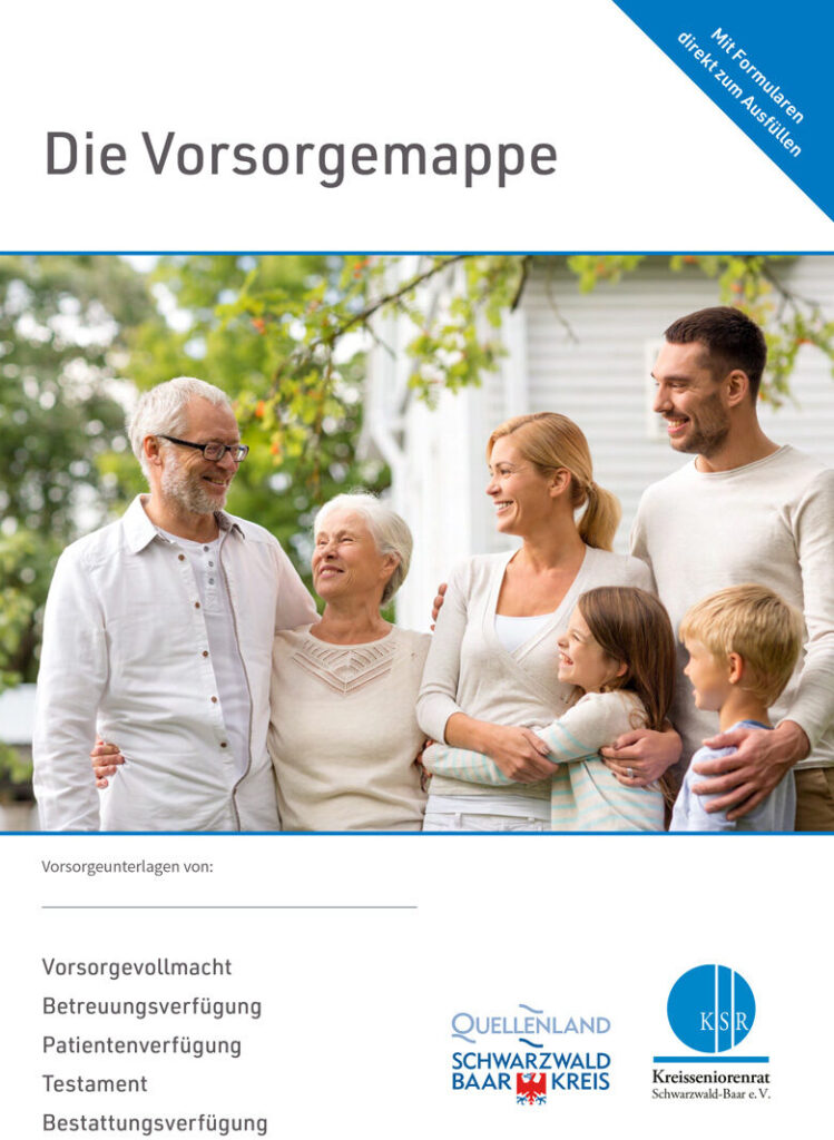 Titelseite der Vorsorgemappe im Schwarzwald-Baa-Kreis